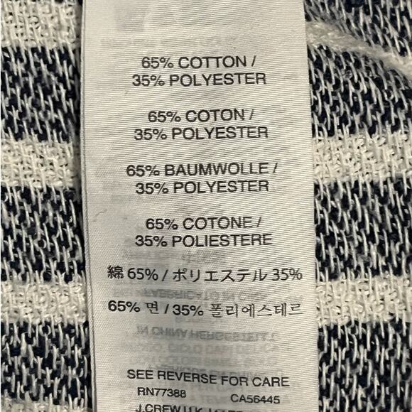 J.‎ Crew Baja Striped Hoodie Blue Cream Size Small - Picture 7 of 9